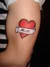 Temporary love tattoo image